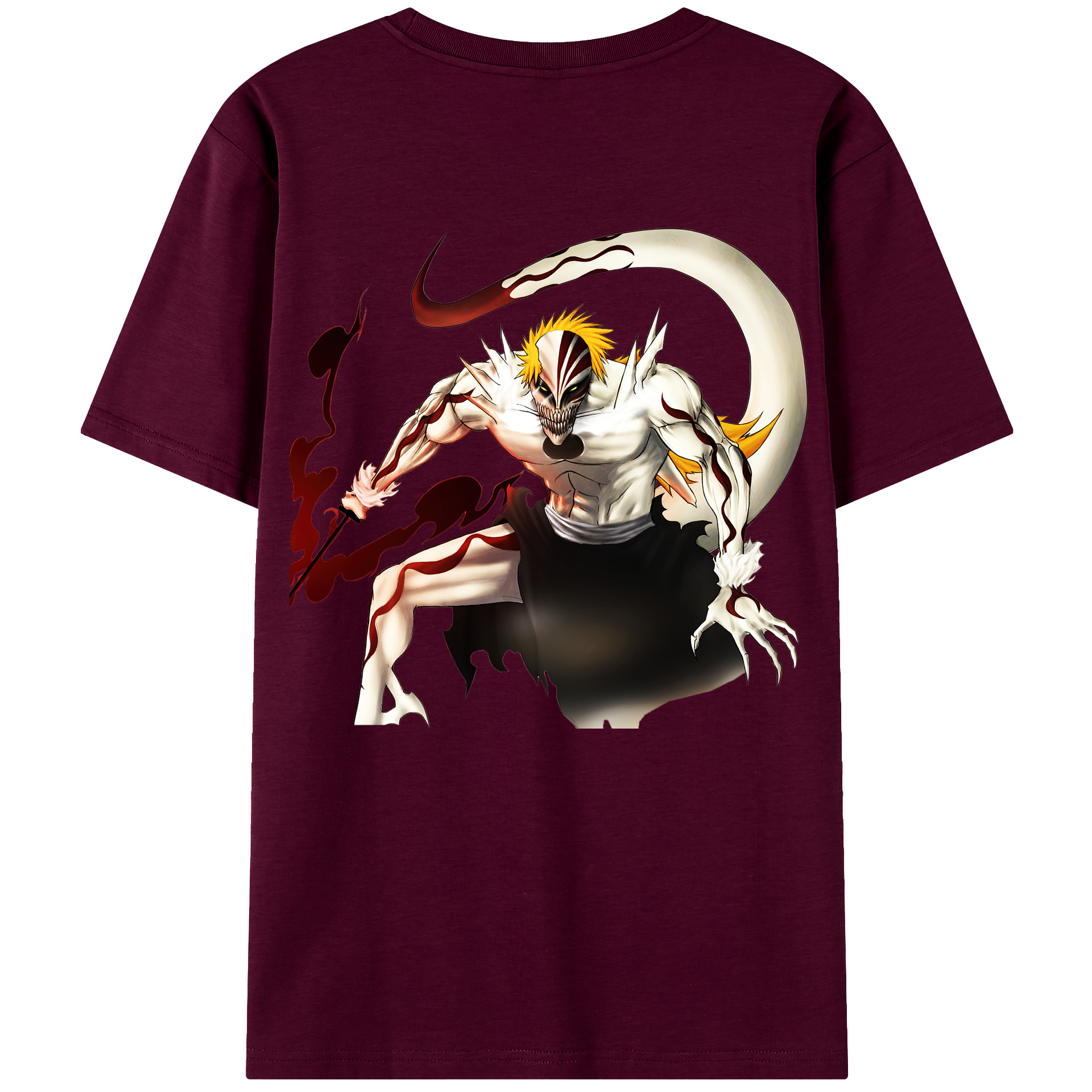 （画像用） ブリーチ 黒崎一護（くろさき いちご）BLEACH Kurosaki Ichigo レディース半袖Tシャツ(バックプリント)